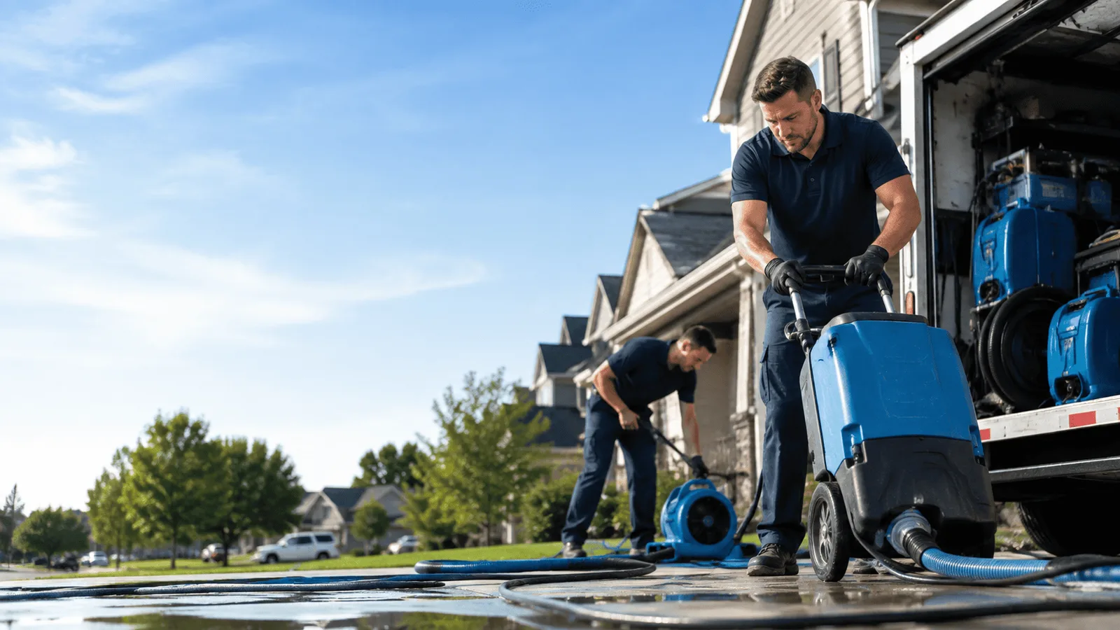 Structural Drying being performed in Colorado City, AZ